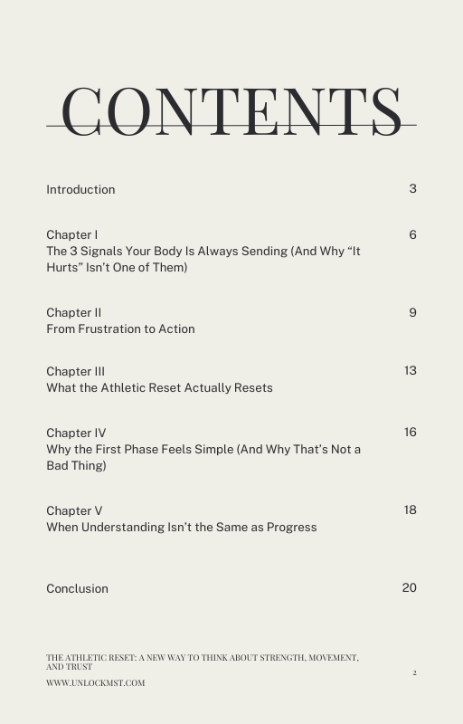 The Athletic Reset Guide