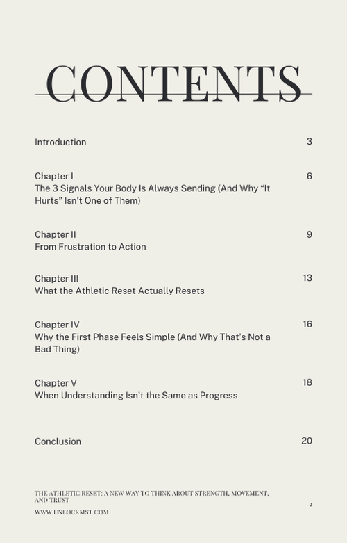 The Athletic Reset Guide